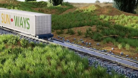 solarpanels-bahnschienen-sunways-250505 Solarpanels auf Bahnschienen