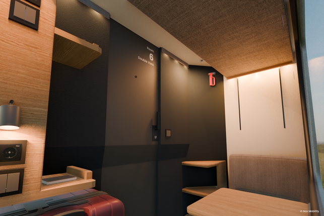 Nox_Double_Vista_Room_Seat DIe Double Vista Rooms bieten in den Nachtzügen von Nox den meisten Platz und Komfort.