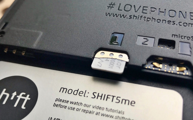 Shift 5me Test Shift 5me: Dual-SIM-Handy mit Micro-SD-Card-Schacht