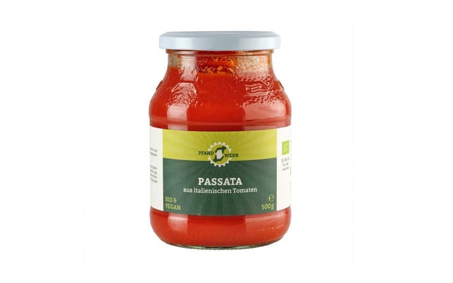 Von Kaffee bis Kosmetik: Diese Dinge gibt es inzwischen im Pfandglas Passata Pfandglas Alnatura Pfandwerk