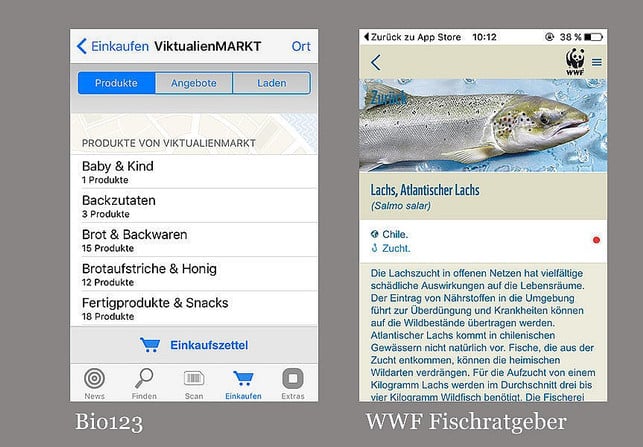 Grüne Apps: Bio123, WWF-Fischratgeber, EcoChallenge Grüne Apps: Bio123, WWF-Fischratgeber, EcoChallenge