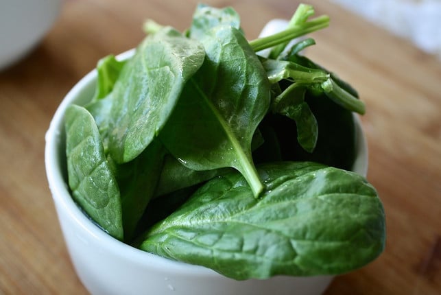 Spinach contains a lot of oxalic acid.