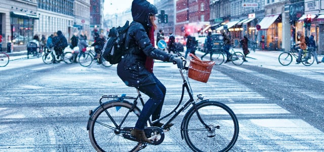 Sicher Fahrrad fahren im Winter