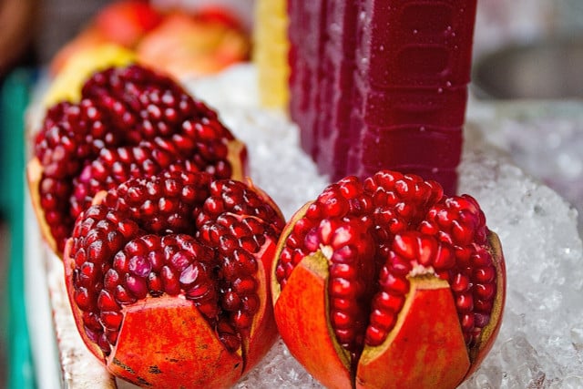 The omega-6 in pomegranates reduces inflammation.