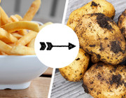 Energiedichte Lebensmittel Kartoffeln Pommes