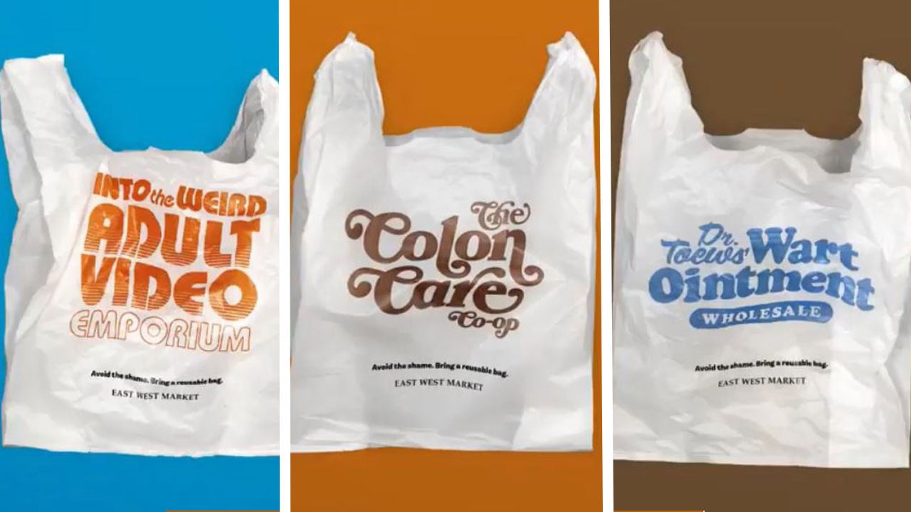 100tlg Supermarkt Tasche Lächeln Plastiktüten Einzelhandel Geschenk Beutel 