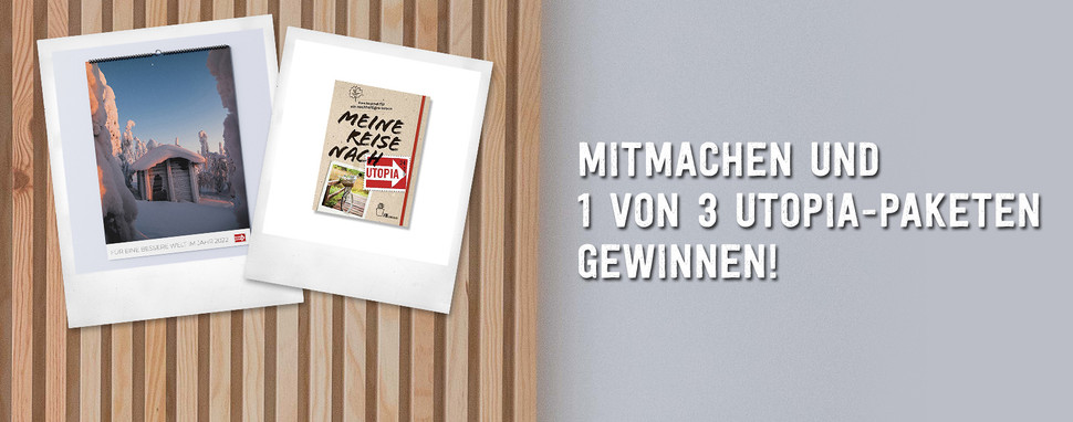 Utopia Kalender und Buch gewinnen Newsletter abonnieren