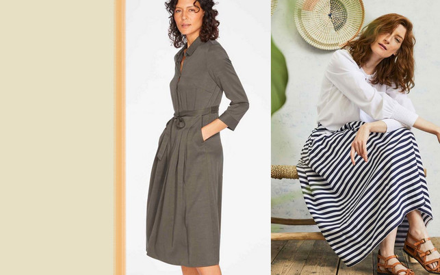 fruehjahr-mode-nachhaltig-s-thought-210302_1280x800 Hemdblusenkleid und Rock mit maritimen Streifen