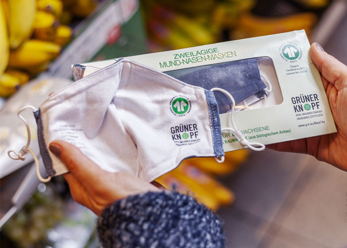 REWE PENNY nachhaltige Textilien Grüner Knopf