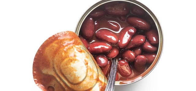 Kidneybohnen aus der Dose waschen