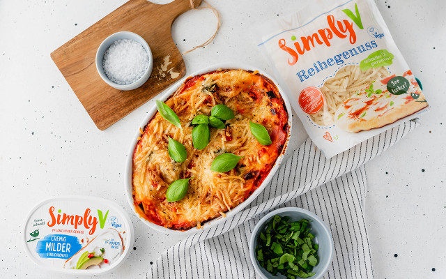 simply-V-vegane-Lasagne Käse-Alternativen