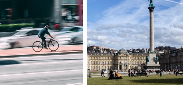 Pendeln mit dem Fahrrad in Stuttgart