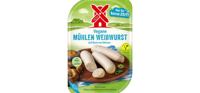 Rügenwalder Mühle bringt vegane Weißwurst auf den Markt