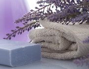 Bad Seife Handtuch Lavendel
