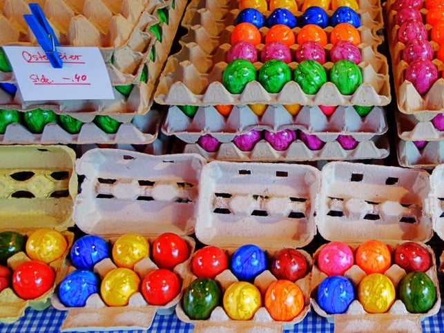 Gefärbte Ostereier kaufen?_5 Gefärbte Eier sind selten Bio-Eier
