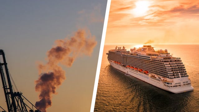 Kreuzfahrtschiffe blasen schädliche Abgase in die Luft Kreuzfahrtschiffe blasen schädliche Abgase in die Luft