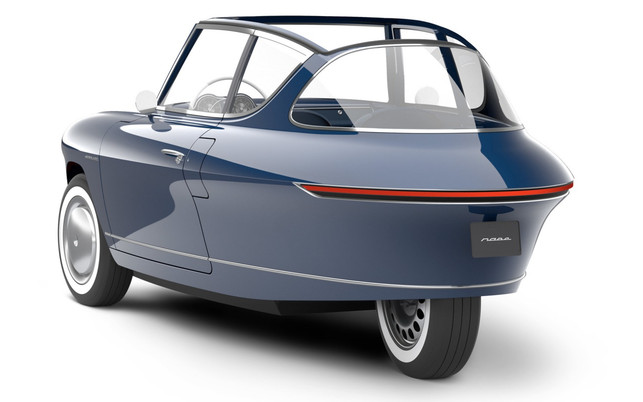 Nobe 100 E-Cabrio Elektroauto aus Estland Das Elektroauto Nobe 100 kommt mit drei Rädern aus
