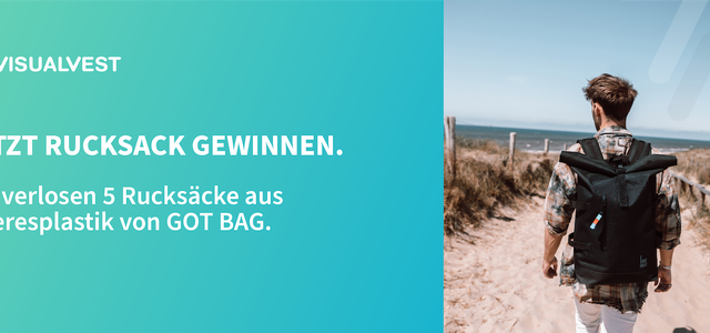 VisualVest Rucksack gewinnen Header, nachhaltig investieren