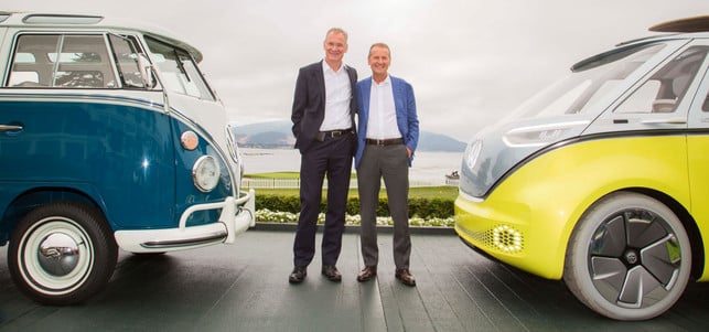 VW ID Buzz Die Vorstände zwischen den zwei VW-Bus-Generationen