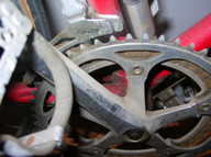 rostige Fahrradkette rostige Fahrradkette