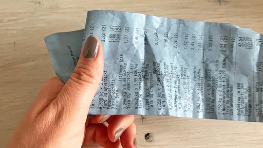 Blaue Kassenbons: Dürfen sie ins Altpapier? Blaue Kassenbons: Dürfen sie ins Altpapier?