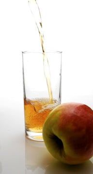 You can make apple juice with or without water.