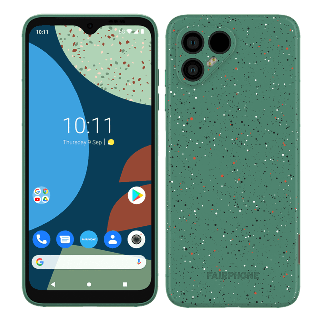 Fairphone4-speckled-Fairphone-021121-1000x1000px Das green-speckled Modell von Fairphone