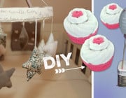Cupcake aus Söckchen und Waschlappen Geschenk zur Geburt selbstgemacht