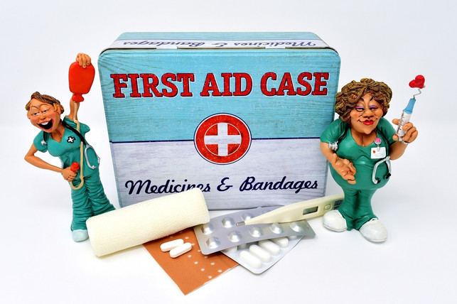 In the event of bleeding wounds, you should have a first -aid kit.