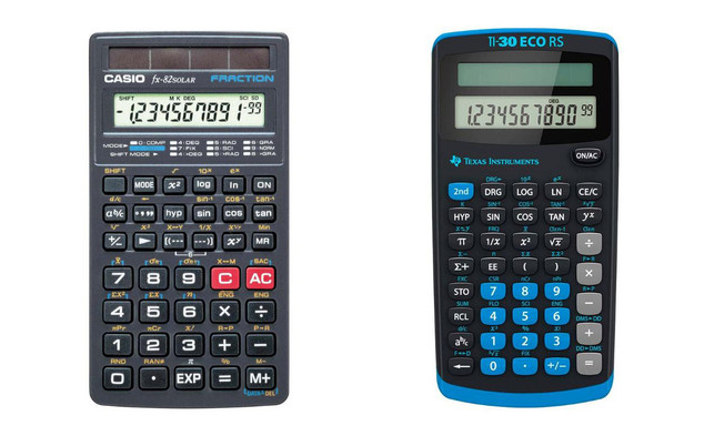 Casio FX-82 Solar, Texas Instruments TI-30 ECO RS: Taschenrechner mit Blauem Engel Casio FX-82 Solar, Texas Instruments TI-30 ECO RS: Taschenrechner mit Blauem Engel