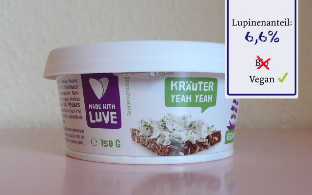 Vegetarischer Brotaufstrich: Madewithluve Lupine Vegetarischer Brotaufstrich: Madewithluve Lupine