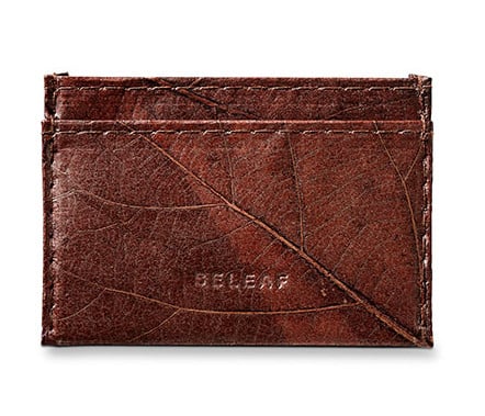 SLIM-Braun-6 Portemonnaie Slim Leaf von Beleaf