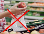 Supermarkt Plastik Plastiktüte Obst Gemüse Alnatura Knotenbeutel