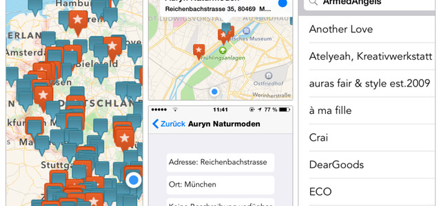 Fair Fashion Finder - Smartphone-App für nachhaltige Mode (Screenshot)