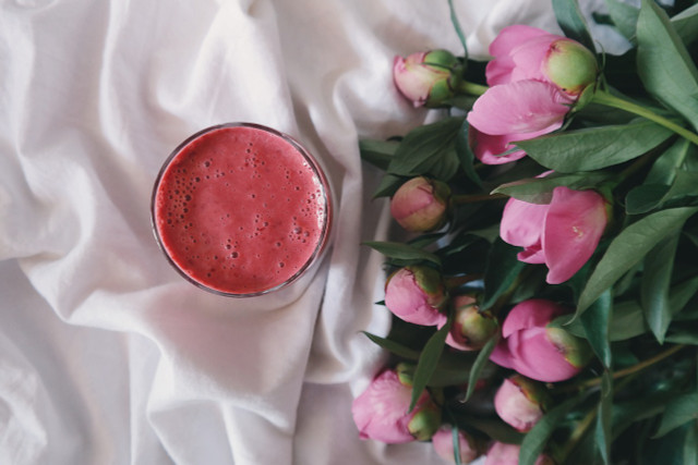 Smoothies refresh and add color to a Mother's Day breakfast.