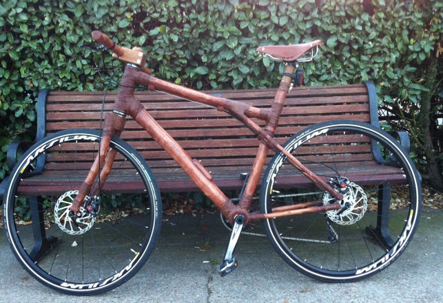 Beamz-Citybike-z-20190521 Aus schnell nachwachsendem Rückschnittholz hergestellt: Das Brown Bike von der englischen Firma Beamz.