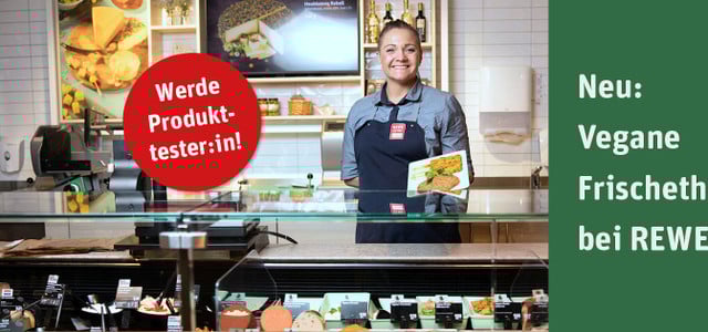 vegane Produkte bei REWE testen