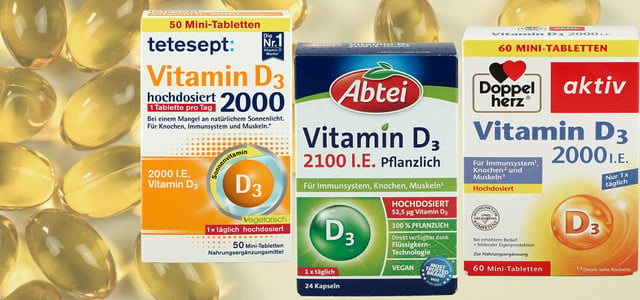 Vitamin-D-Präparate bei Öko-Test