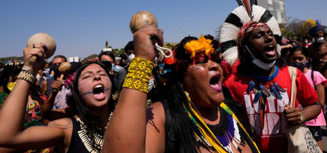 Indigene Aktivist:innen in Brasilien