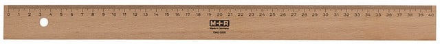 Holzlineal Holzlineale halten meist länger als solche Plastik, auch hier sind unlackierte Modelle optimal zum Schulstart.