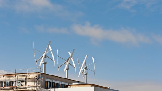 Vertikale Windturbine - Windrad - Windkraftanlage vertikale windkraftanlage