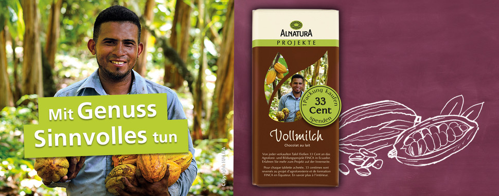 bio schokolade, Bio-Schokolade gewinnen, Alnatura Paket