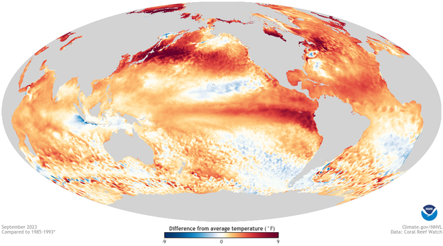 im-ostpazifik-entwickelt-sich-aktuell-ein-el-nino-httpswwwclimategovnews-featuresblogsoctobe-231120_download Im Ostpazifik entwickelt sich aktuell ein El Niño. Das zeigen aktuelle Daten der Abweichung der Meeresoberflächentemperatur vom langjährigen Mittel im September 2023.