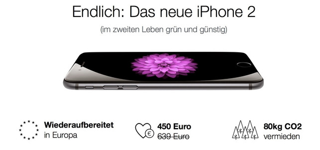iPhone im Back Market Mit klaren Argumenten will Back Market zum Kauf wiederaufbereiteter Geräte motivieren