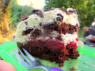 die-vegane-schwarzwaelder-kirschtorte-von-innen-zw-utopia-leonie-barghorn-200729_download Die vegane Schwarzwälder Kirschtorte von innen: Zwei Lagen Schokobiskuit, Kirschkompott und Schlagsahne.