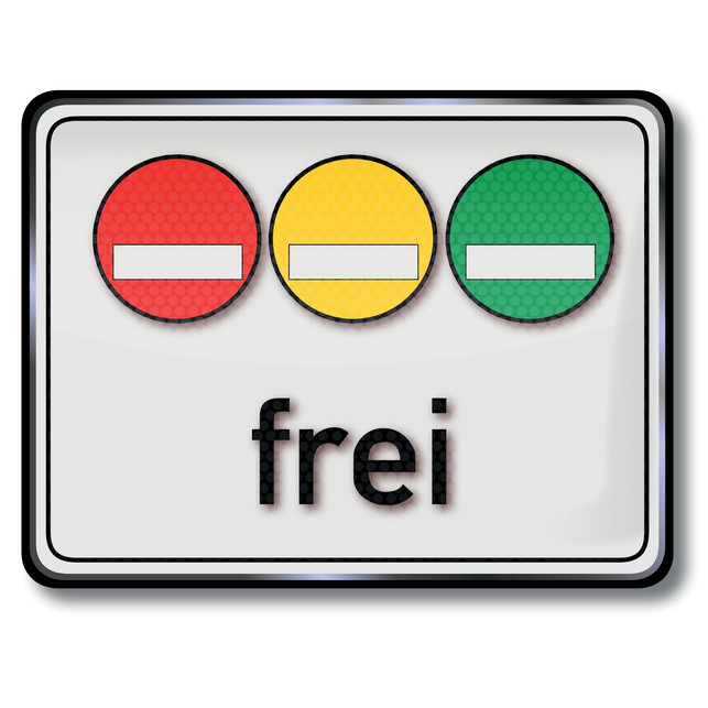 es-gibt-drei-umweltplaketten-in-deutschland-colourboxde-181126_download Es gibt drei Umweltplaketten in Deutschland.