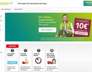 Lebensmittel online kaufen: zum Beispiel bei bringmeister.de (Screenshot)