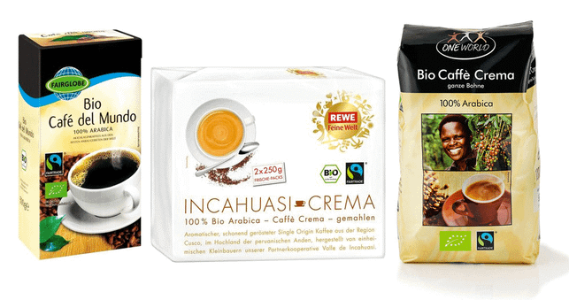 faitrade-kaffees Günstiger Einstieg beim Fairtrade-Kaffee: Lidl, Rewe und Aldi-Sued bieten das Kilogramm ab 10 Euro