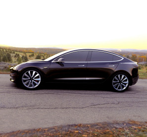 Tesla Model 3 schwarz Elektroauto