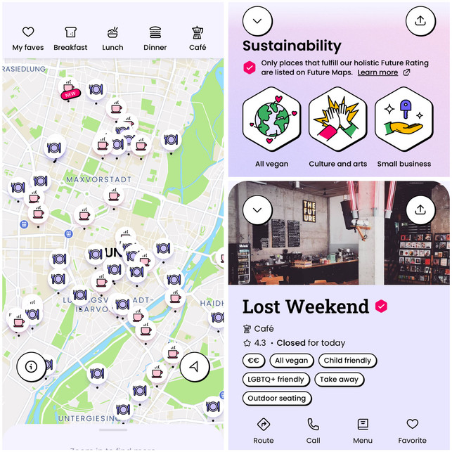 mit-future-maps-findest-du-vegane-restaurants-und-app-screenshots-laura-hintereder-utopia-250131_download Mit Future Maps findest du vegane Restaurants und Cafés in deiner Nähe.